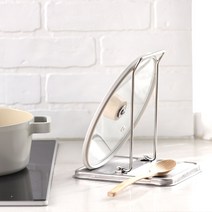 제이씨엘 올스텐 304 다용도 조리도구 냄비뚜껑 거치대 국자 접이식 받침대 홀더 자체제작, 1개