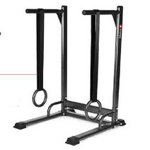 홈트 헬스 딥스바 풀업 평행봉 가슴운동 푸쉬업 조립식, 고정높이 + 링