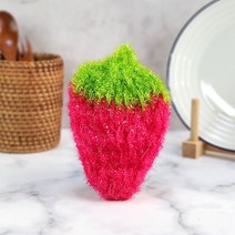 엘이케이 아크릴 수세미 딸기, 1개입x1개