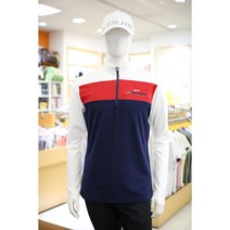 루이까스텔 골프의류 2022 F/W 가을 겨울 상품 남성 편한 보더 포켓 포인트 반집업 티셔츠