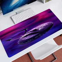 무선충전마우스패드 레이저 공상 과학 스타 트렉 마우스 패드 게임 컴퓨터 게이머 90x40 데스크 매트 키보드 Xxl 스피드 카펫, [06] 400x900x2mm, [12] 라이트 옐로우