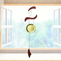 윈드차임 정원 바람 종소리 Windchimes 펜던트 매달린 실내 야외 창문 품, 한개옵션0
