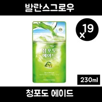 발란스그로우 청포도 에이드, 230ml, 19개