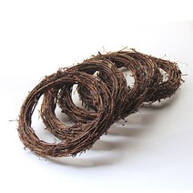 [그린넝쿨리스틀] 핸디몰 넝쿨리스틀/우드리스(넝쿨리스틀 원형 소.중.대.특대)넝쿨리스틀 하트리스틀 넝쿨리스, 원형(대)25cm(나무색)