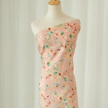 린넨 원단 순수한 모시 천 프린트 드레스 가운 여름 얇은 의류 및 직물 리넨 작은 꽃