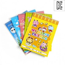 남녀공용 캐릭터 종합장(25매)/남여공용/문구류 10개 세트, 종류_남아용