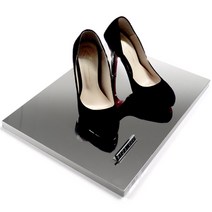 스텐폴리싱 미러 트레이 / 미러 진열대 ㄷ자 미니 선반 악세사리 거치대 매장집기 매장소도구 스틸 집기 철재집기 철제거치대 잡화 디스플레이