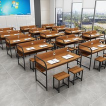 집중력 도서관 독서실 스터디카페 책상 칸막이 사무실, 140x60x92 기본 호두 색상