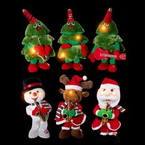 [장난감배팅] 댄싱트리 크리스마스 춤추는 산타 인형 캐롤나오는 장난감 틱톡 인싸템, 트리(기본)