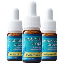 마미스블리스 프로바이오틱 유산균 드롭 + 비타민 D, 10ml, 3개