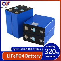 인산철배터리 Lifepo4 배터리 320Ah 등급 A 새로운 32V 리튬 철 인산염 셀 DIY 12V 24V 48V 보트 골프 카트, 01 1PCS