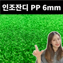 매트하우스 국산 인조잔디PP 6mm 가로 2m x 길이 2m부터 15m까지 선택가능!!, 폭2M x 길이15M, 1개
