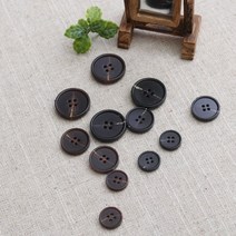 짱패브릭 기본코트자켓단추(10개), 25mm진브라운
