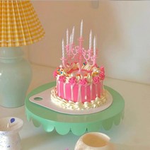 6컬러 촛대초 생일초 파티초 커플 기념일, 하늘