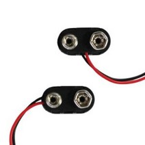9V 건전지 스냅(홀더) PVC-10개-IHB, 10개, 1개