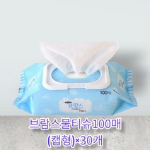 브람스 물티슈 100매(캡형) X 30개, 브람스 물티슈100매(캡형) X 30개