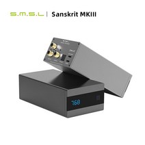 SMSL Sanskrit 10th MKIII HiFi Audio DAC USB AK4493S DSD512 XMOS 옵티컬 확장 동축 입력 32비트 768KHZ 클럭 데스크탑 디코더, grey