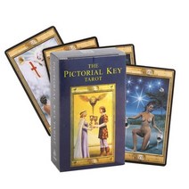 카드 타로 그림 키 보드 게임 장난감 오라클 점술 예언자 예언 포커 선물 예측, THE PICTORIAL KEY