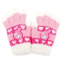 나린키즈 마이멜로디 하트패턴 날개사 니트손가락 장갑 만3세이상~