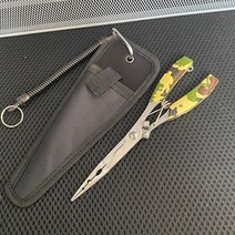인조잔디 카페 테라스 롤 옥상 다기능 낚시 도구 액세서리 펜치 태클 긴 입 물고기 집게 바이스 뜨개질 루어 가위 낚시용 장비, 카모 세트