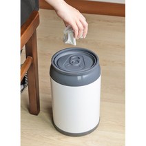 인테리어 휴지통 캔모양 스윙 소형 작은 배란다휴지통 상가휴지통 쓰레기통, 1개, 5L