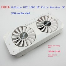 산업용 인버트 송풍기 EMTEK GeForce GTX 1060 HV 화이트 레드 그래픽 비디오 카드 쿨러 DIY 쉘 냉각 팬 FD9015U12S DC12V 0.55A, [02] WHITE