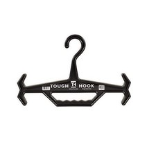 Tough Hook 오리지널 다용도 튼튼한 행거 - 90 7kg(200파운드) 용량 미국 제조 중장비 및 장비용(전술 장비 배낭 바디 갑옷 플레이트 캐리어 조끼 리드 앞치마 스쿠버, 블랙., Pack of 1