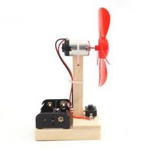 고출력 풍력 발전기 어린이 전기 diy 팬 smart iq 물리학 조립, 없음