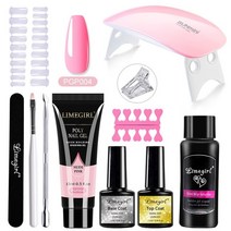 젤 네일아트 젤세트 라임걸 폴리 네일 키트 전문 네일 세트 54w uv 램프 아크릴 확장 매니큐어 all for manicure gel set, zh161-pgp004