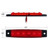 고무보트 바다 고무 보트 모터 4pcs LED 보트 네비게이션 조명 해양 요트에 대 한 방수 카약 폰툰 신호 램, 01 Red Green