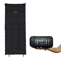 일본 수입 이스카 침낭 다운 다운 마미형 슈라프 컴팩트 초경량 올 시즌 방수 방재 캠프, 블랙, 800