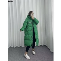 롱패딩 패션 뽀얀 오리털 방한 트렌드 여성 패딩 코디