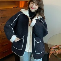 뽀글이 집업 후드 여성 점퍼 자켓 겨울 아우터