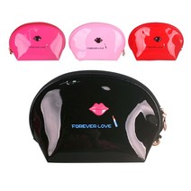 에나멜 러브립 반달 화장품 파우치 파우치백 미니 다용도 생리 대파