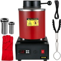 금은세공 vevor 13kg led 디스플레이 화면이있는 금속 용해로 보석 만들기 도구, 1 및 3kg 도가니