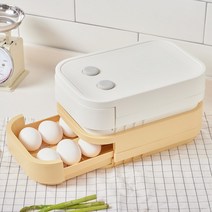씨밀렉스 계란트레이 서랍 적층 모듈형 에그트레이 10구, 화이트