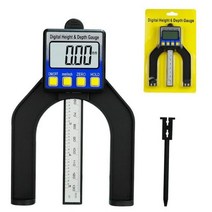 cmcp 0-80mm 디지털 깊이 게이지 라우터 테이블 용 자기 발이있는 lcd 높이 게이지 캘리브레이터 목공 측정 도구