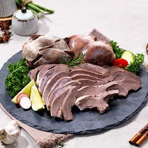 [쿠킹블럭] 국산돼지 삶은 염통 200g 돼지염통 돼지부속, 3팩