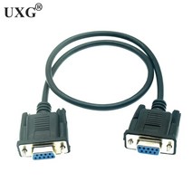 Cable DB9 Male To 직렬 RS232 9 핀 데이터 케이블 PC 변환기 연장 짧은 50cm 1.5m 3m 5m 10m, 02 Female to Female_05 0.5m