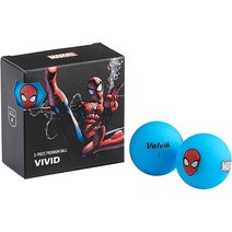 볼빅 마블 골프공 4개입 Volvik Marvel 4Ball Pack 캐릭터 굿즈 블랙팬서 캡틴 아메리카 헐크 아이언맨 스파이더맨 토르, 스파이더 맨