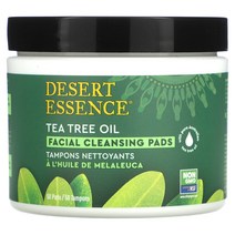 Desert Essence Facial Cleansing Pads Tea Tree Oil 50