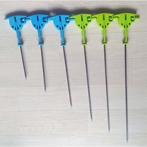 침봉기(낱개) 버섯 배지 표고 침봉바늘, 19cm파랑