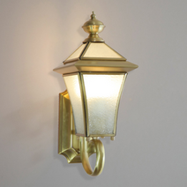 외부 조명 벽등 조명 외부 야외 방수 벽등 엔틱 LED 인테리어, 03.신주 1등(C)_노란빛(10w)