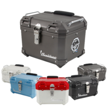 만리호 오토바이 탑박스 PP/PA/알루미늄 합금 리어백 배달 가방, 그레이