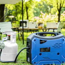 가솔린발전기 엔진 비상발전 캠핑용 4000W 220V, 4000W 가솔린발전기
