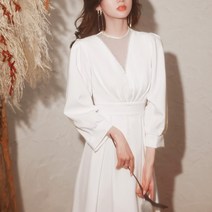 돌잔치드레스 이브닝 연주회 스몰웨딩 결혼식 2부 드레스 피로연 롱원피스