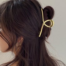 클림 무광 꼬임 메탈 헤어 집게핀 2color
