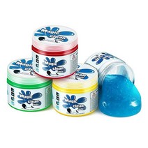 DNA MOTORING TOOLS-00149 자동차 (3팩) 클리닝 젤리 자동 디테일 도구 범용 클린 젤 자동 벤트 에어 인테리어 가정 및 사무실 전자 키보드 클리너 (3개) 블, Blue+Red+Green+Yellow