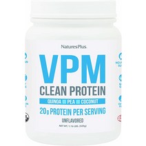 네이처스플러스 VPM 단백질 파우더 1.16파운드 퀴노아 완두콩 ampamp 코코넛 유기농 비건 간장 글루텐 프리 15인분