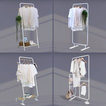 [신년특가할인] 1분조립행거 쿠스쿠스 노르딕 시리즈 무볼트 스탠드 미니 이동식 철제 파이프 코너 조립식 행거 원룸, 3_토이미아, 블랙